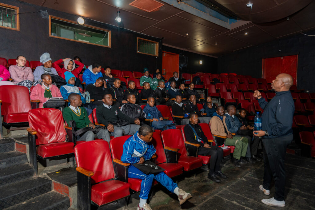 Learners participate in arts training facilitated by Genesis Ekucaleni Media, developing practical skills in writing, directing, dance and theatre.