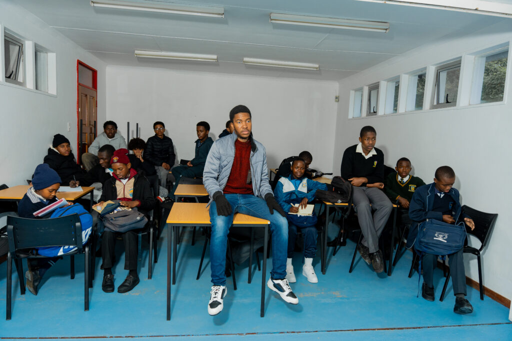 Learners participate in arts training facilitated by Genesis Ekucaleni Media, developing practical skills in writing, directing, dance and theatre.