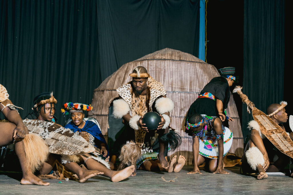 Learners participate in arts training facilitated by Genesis Ekucaleni Media, developing practical skills in writing, directing, dance and theatre.