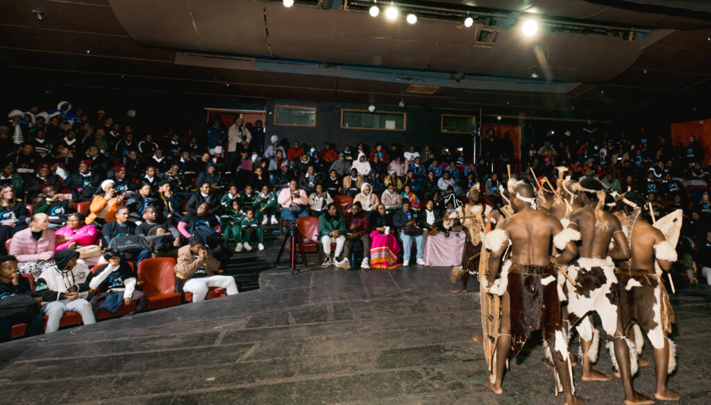 Learners participate in arts training facilitated by Genesis Ekucaleni Media, developing practical skills in writing, directing, dance and theatre.
